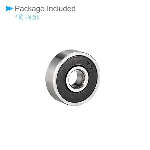 Deep Groove Ball Bearing 626-2RS 6mm ID By 19mm OD By 6mm Thick Carbon Steel Double Sealed Bearings For Motors Sk8boards Roller Wheels