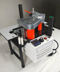 Portable 45 Degree Tilting Edge Banding Machine For Wood And PVC, DIY Friendly Manual Edge Bander with double-sided gluing