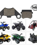 Rear Disc Brake Pads For 50cc 70cc 90cc 110cc 125cc ATV Quad Go Kart Dune Buggy Universal Fit, shown with compatible vehicles