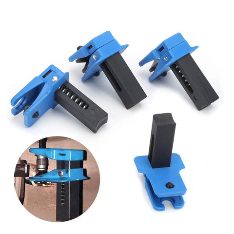 4 Piece Oil Pipe Clamp Set For Auto Repair And Maintenance, Vertical Hose Clamp For Brake Lines, ABS Plastic, multi-size fit
