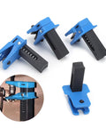 Four Pack ABS Oil Pipe Clamps For Car Repair And Maintenance, Vertical Hose And Brake Nozzle Clamp Set, shown with detail