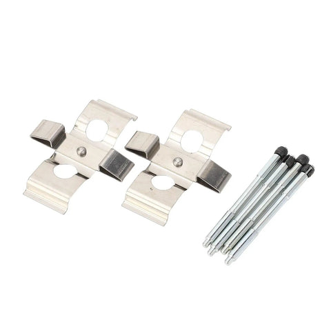 Upgrade Your Ride With This Front Brake Pad Pin Installation Kit For The Peugeot 406 Years 1997 Through 2004. This Complete Metal Hardware Set Includes Essential Clips And Pins To Ensure A Direct Fit Replacement That Fixes Worn Disc Brake Caliper Issues.