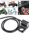 Ride Ready 22mm Stainless Steel Motorcycle Spot Light Switch with Blue Indicator Light, universal handlebar fit shown separately
