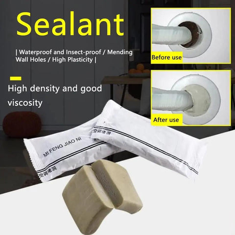 Waterproof Sealing Clay for Quick Wall Hole Repair and Gap Fill, Flame Retardant Mastic for Drywall and Pipe Openings, Flexible Patch