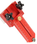 Extended Thin Rip Jig For Table Saws, Band Saws, And Router Tables For Repeat Narrow Strip Cuts with precision measurement scale