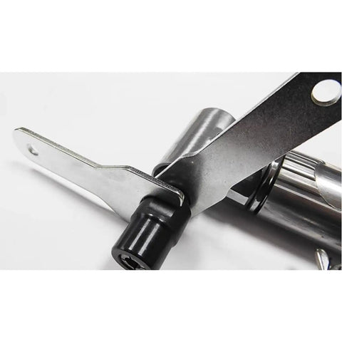 Solid Right Angle Air Die Grinder close-up detail showing tough assembly with metal and plastic parts for durability.