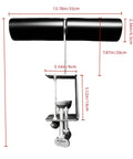 Dimensions of Upgrade Hamstring Curl Sit Up Bar Attachments For Power Racks With Pin Rod And 3 Adjustable Holes Fits 2x2, 2.37x2.37, 3x3 Uprights