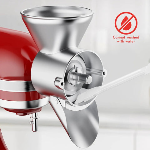 Adjustable Grain Mill Attachment For Stand Mixer, From Coarse Cracked Grains To Ultra Fine Flour, stainless steel, kitchen use