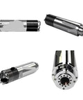 Heavy Duty 3.5KW Bt30 Atc Spindle Motor Featuring Rock Solid Water Cooling And Smooth Automatic Tool Swaps For Badass Cnc Milling And Metal Engraving Rigs - front and rear views showing sleek design and connections.