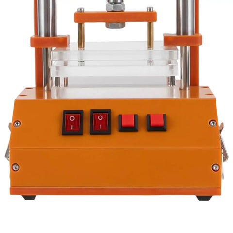 Front view of DIY PCB Test Stand Universal Fixture For Circuit Boards Durable Lab And Factory Frame with switches visible