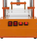 Universal PCB Test Frame And DIY Circuit Board Testing Stand, Versatile Jig And Fixture Tool For Precise, Easy Board Testing, Fits Most PCB Sizes And Types, Ideal For Prototyping And QA, orange tabletop frame