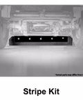 Underside view of Stripe Kit With Flat Belt For Raptor And Raptor SD And Fastrak Walk Behind Mowers 48 52 54 60 Inch Models OEM Part 121472