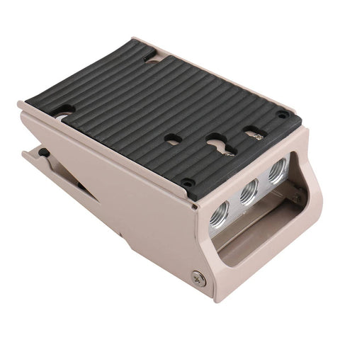 Pneumatic Foot Pedal Valve FV-420 Momentary 4 Way 2 Position One Quarter Inch PT Threaded Nonslip Rubber Foot Switch