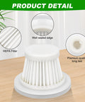 Image of HEPA Vacuum Filter Replacement Compatible With LT-117C Handheld Car Vacuum Cleaner Six Pack with detailed close-ups.