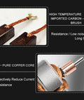 Beefy 8 Teeth RS550 DC Reciprocating Saw Motor With Helical Gear For Electric Saws, Heavy Duty Replacement with copper coil