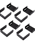 Premium 2.5 Inch Axle Torsion Clamp Kit With Heavy Duty Stainless Steel Leaf Spring Repair Clips For Truck And Trailer Vehicle Stability Control Upgrades black steel clips