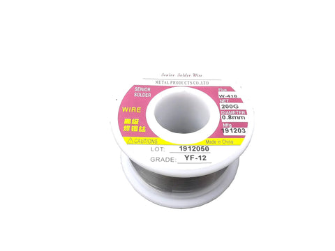 0.8mm Tin Solder Wire Replacement For RC Soldering Iron 200g Rosin Core spool for aircraft models