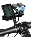 Bike Handlebar Extender 10cm Aluminum Alloy Single Clamp Mount That Lets You Lock Down Lamps Speedometers GPS On Mountain Road BMX Bikes Fits 25.4mm To 31.8mm Bars on a bike with speedometer and light attached