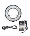 Pro Grade 144 LED Ring Light For Stereo Microscope Illuminator With Adjustable Brightness Dimmer Switch Ideal For Industry Camera Work And Lab Precision Lighting, ring light with dimmer