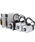Boss Level 400W AC Servo Motor For 3D Printers With Single Phase 220V Drive, 1.27Nm Torque, 17-Bit Absolute Encoder, shown in assembly.