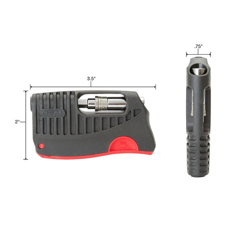 Compact 11 Piece Drill And Driver Bit Set With 1/4 Inch Drive Includes 10 Mini Bits Space Saving Case Converts To Handy Screwdriver