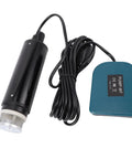 Cordless Battery Powered Submersible Sump Pump Delivers Slick 500GPH High Flow And Solid 16 Foot Lift Rated Tough Abs Build With Fine Sediment Screen Fast Track Pool Drainage Basement Leak Cleanup And Garden Yard Moves product components with black pump and control unit.