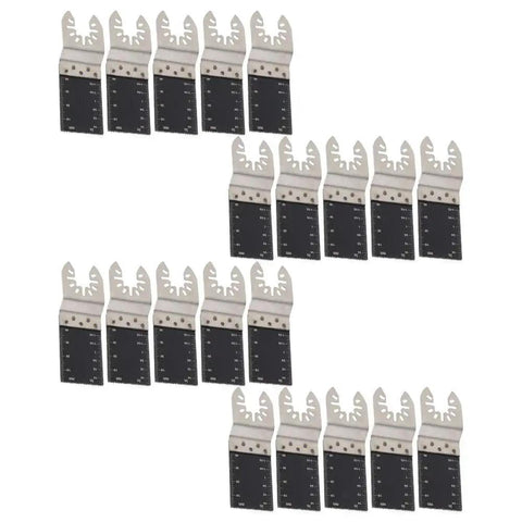 All Purpose Oscillating Multitool Blade Set For Wood And Metal Cuts 35 To 89 Mm Range 20 Piece High Performance Blades