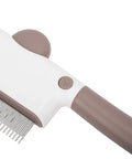 Ultimate Pet Grooming Kit For Dogs Includes Self Cleaning Deshedding Brush And Combs To Slash Shedding And Keep Fur Soft For Long Short Hair Breeds, close-up comb