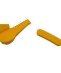 Tire Changer Plastic Inserts Kit With Nylon Rim Edge Protectors For Duck Head Mount Demount Tools, two yellow inserts