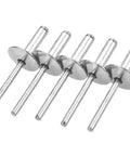 Heavy-Duty Five-Eighth Inch Aluminum Blind Rivets Kit, Large Flange Assortment, 300-Piece Pack For Quick, Secure, Vibration-Resistant Joints With Manual Or Pneumatic Rivet Tools, close-up