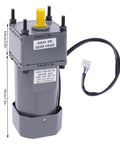 250W 110V AC gear motor with bracket, grey housing and yellow top knob; Amazon brand.
