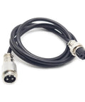 Beefy 3 Pin Cable Male To Female GX16 Cordset For Aviation Connectors 1 Meter Circular Metal Panel Mount Connector
