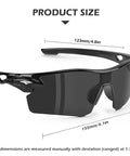 Product size display of 12 Pack ANSI Z87.1 Safety Glasses For Men And Women, Impact Resistant Protective Eyewear with gray frames.