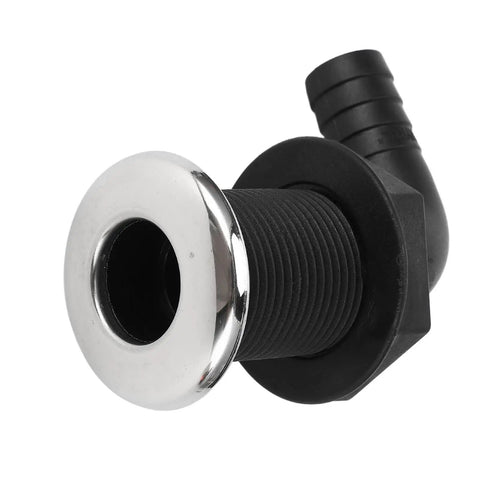 Nylon Hose Through Hull Fittings For Boats 3/4 Inch 20mm Twist Adjust Leakproof Connector with 90 Degree Tube Marine Fittings