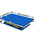 Huge 4400 Lb Wireless Remote Hydraulic Scissor Lift Table With Massive 63 By 39 Inch Platform and 14.4 Inch Lowered Height.