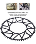 130 BCD Aluminum Alloy Narrow Wide Chainring For Road And Mountain Bikes 50T 52T 54T 56T 58T Direct Replacement Sprocket Easy Install