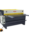 Tough As Nails Electric Metal Shear 49 Inch Cutting Width Snappily Cuts 11 Ga Plate Perfect For Hvac Fabrication And Shop Repair Shop Ready Industrial Tool, industrial metal shear with control panel.