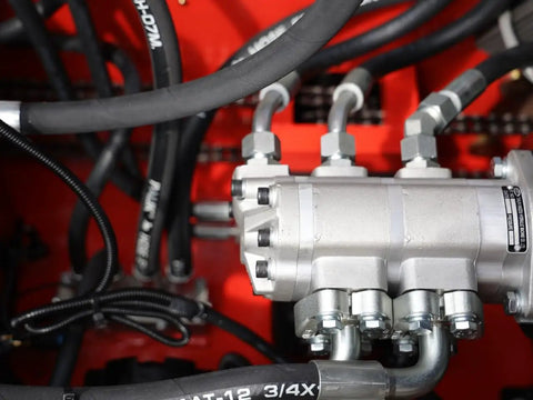 Hydraulic system detail of Compact Mini Skid Steer Loader With Wide Bucket Workhorse For Gardens Farms Parks Roads And Small Jobs