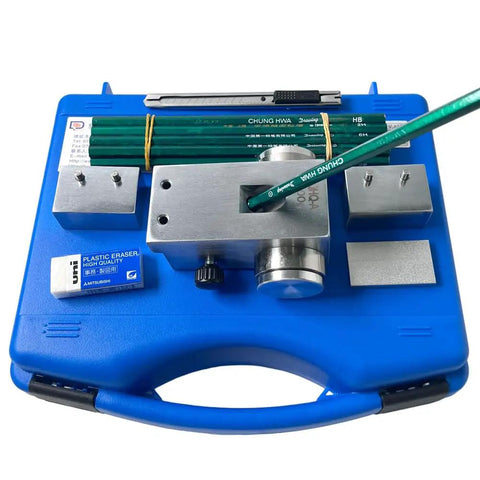 Pencil Hardness Tester For Coating Film ASTM D3363 Compliant With Three Weights 500 750 1000 Grams 45 Degree Scratch Tester kit