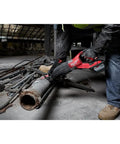 Worker using M18 FUEL Super Sawzall Cordless Reciprocating Saw With Powerstate Brushless Motor And Redlink Plus Intelligence
