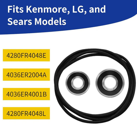 Front Load Washer Tub Bearing And Seal Repair Kit For Kenmore And Lg Machines including seals and gaskets for repairs