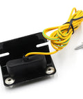 ESD wrist strap grounding kit with yellow 5.74 ft cable attached to a black anodized mounting plate; screws included
