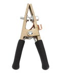 Workhorse 300A Brass Welding Ground Clamp With 45mm Opening A Type Earth Clip Premium Conductive Grounding Tool For Welders Shipyards Steel Structures Oil Rigs And Cars Black Cover, brass clamp