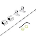 10mm x 750mm Linear Motion Rod Guide Kit With SC10UU Ball Bearings And SK10 Aluminum Rail Supports, hard chrome rails