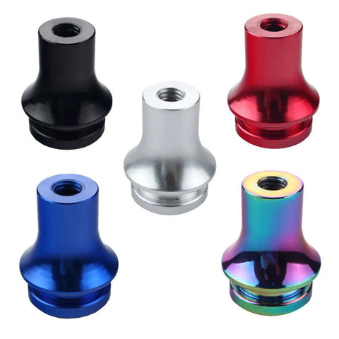 Manual Gear Shift Knob Boot Adapter 12x1.25 Black Fits Most Manual Trans Cars in various colors including black, silver, red, blue, and rainbow.