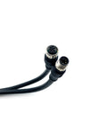 M12 5 Pin L Code Rail Transit Power Connector Cable Male To Female Straight Sensor Molding Cable PVC Jacket