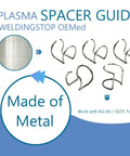 5 Piece Spring Spacer Guide Standoff Kit For Plasma Cutter Torch Heads AG60 Compatible Pro Grade Spacer Guides displayed on graphic