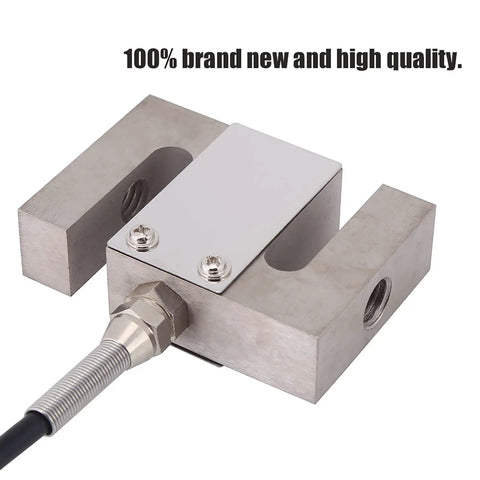 Close-up of Heavy Duty Built Tough Load Cell Sensor providing precise weighing, featuring stainless steel design and cable.