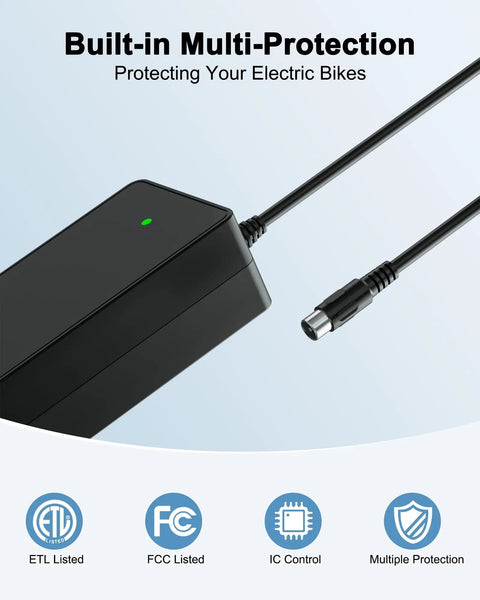 42V Electric Bike Charger With RCA Plug For Nakto 36V Models Like Camel Fashion Elegance Pony Mini Cruiser E Bike And Glion Dolly Electric Scooter Keeps Your Ride Ready For Daily Rides