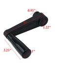 5 Inch Nylon Crank Handle Foldable Swivel Rocker For Industrial Machinery Tools And Equipment With 12mm Hole Diameter